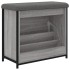 Banco zapatero con cajón abatible gris Sonoma 62x32x56
