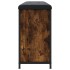 Banco zapatero con cajón abatible roble ahumado 102x32x56