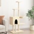 Rascador para gatos con postes de sisal color crema 145