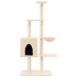 Rascador para gatos con postes de sisal color crema 145
