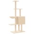 Rascador para gatos con postes de sisal color crema 145