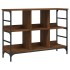 Aparador de madera de ingeniería marrón roble 102x32x73,5