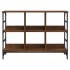 Aparador de madera de ingeniería marrón roble 102x32x73,5