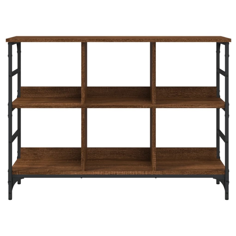 Aparador de madera de ingeniería marrón roble 102x32x73,5