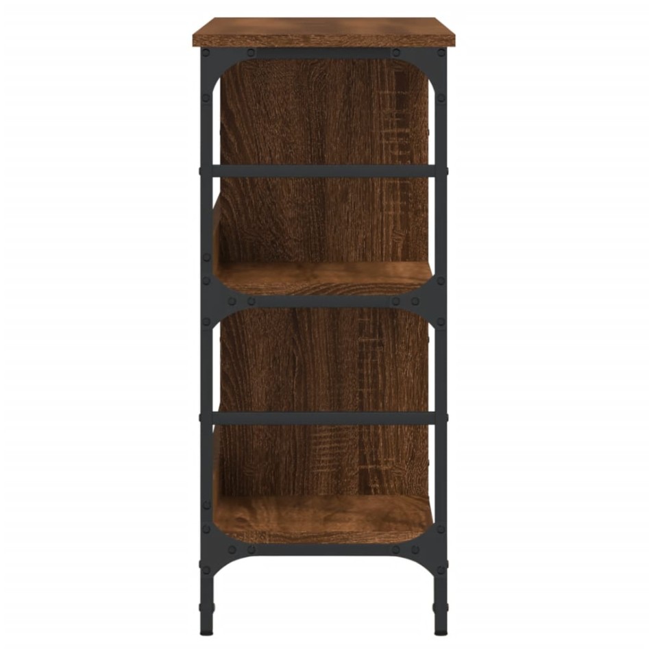 Aparador de madera de ingeniería marrón roble 102x32x73,5