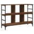 Aparador de madera de ingeniería marrón roble 102x32x73,5