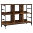 Aparador de madera de ingeniería roble ahumado 102x32x73,5