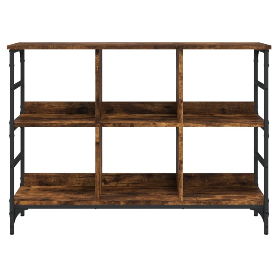 Aparador de madera de ingeniería roble ahumado 102x32x73,5