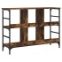 Aparador de madera de ingeniería roble ahumado 102x32x73,5