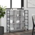 Aparador de madera de ingeniería gris Sonoma 102x32x103,5