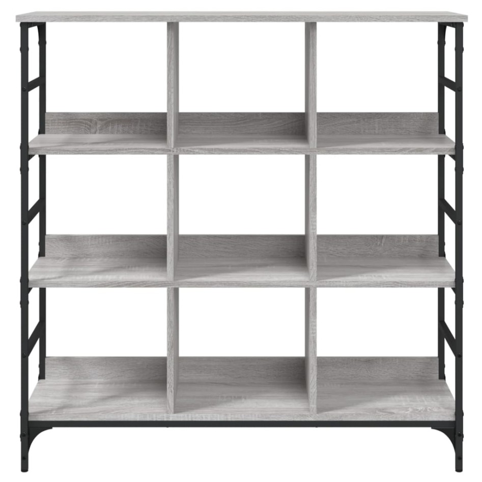 Aparador de madera de ingeniería gris Sonoma 102x32x103,5