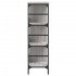 Aparador de madera de ingeniería gris Sonoma 102x32x103,5