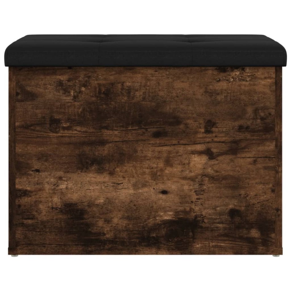 Banco con almacenaje madera ingeniería roble ahumado