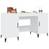 Escritorio madera contrachapada blanco brillante 140x50x75