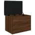Banco con almacenaje madera ingeniería roble marrón 62x42x45