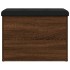 Banco con almacenaje madera ingeniería roble marrón 62x42x45