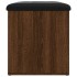 Banco con almacenaje madera ingeniería roble marrón 62x42x45