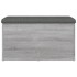Banco con almacenaje madera ingeniería gris Sonoma 82x42x45