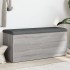 Banco con almacenaje madera ingeniería gris Sonoma 102x42x45