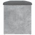 Banco con almacenaje madera ingeniería gris hormigón