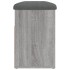 Banco zapatero madera de ingeniería gris Sonoma 82x32x45,5