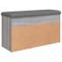 Banco zapatero madera de ingeniería gris Sonoma 82x32x45,5