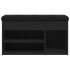 Banco zapatero madera de ingeniería negro 82x32x45,5
