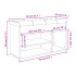 Banco zapatero madera de ingeniería negro 82x32x45,5