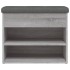 Banco zapatero madera de ingeniería gris Sonoma 62x32x50