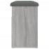 Banco zapatero madera de ingeniería gris Sonoma 62x32x50