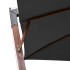 Sombrilla colgante con palo madera abeto gris antracita 3x3