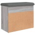 Banco zapatero madera de ingeniería gris Sonoma 62x32x50