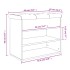 Banco zapatero madera de ingeniería gris Sonoma 62x32x50