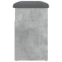 Banco zapatero madera de ingeniería gris hormigón 62x32x50