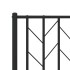 Estructura cama sin colchón con estribo metal negro 75x190