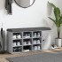 Banco zapatero madera de ingeniería gris hormigón 102x32x50