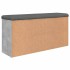 Banco zapatero madera de ingeniería gris hormigón 102x32x50