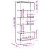 Librería 5 estantes madera de ingeniería roble 76x33x188,5