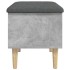 Banco con almacenaje madera ingeniería gris hormigón