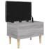 Banco con almacenaje madera ingeniería gris Sonoma 62x42x46