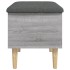 Banco con almacenaje madera ingeniería gris Sonoma 62x42x46