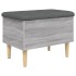 Banco con almacenaje madera ingeniería gris Sonoma 62x42x46