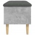 Banco con almacenaje madera ingeniería gris hormigón