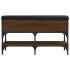 Banco zapatero madera de ingeniería marrón roble 82x32x45