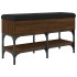 Banco zapatero madera de ingeniería marrón roble 82x32x45