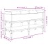 Banco zapatero madera de ingeniería marrón roble 82x32x45