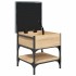 Banco zapatero madera de ingeniería roble Sonoma 42x42x45