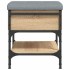 Banco zapatero madera de ingeniería roble Sonoma 42x42x45