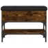 Banco zapatero madera de ingeniería roble ahumado 62x32x45