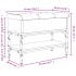 Banco zapatero madera de ingeniería roble ahumado 62x32x45